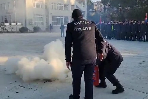 Bilecik'te Jandarma personeline yangın eğitimi güncel haberi