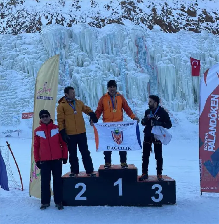 Bursa İnegöllü sporcu buz tırmanış Türkiye Şampiyonu oldu güncel haberi