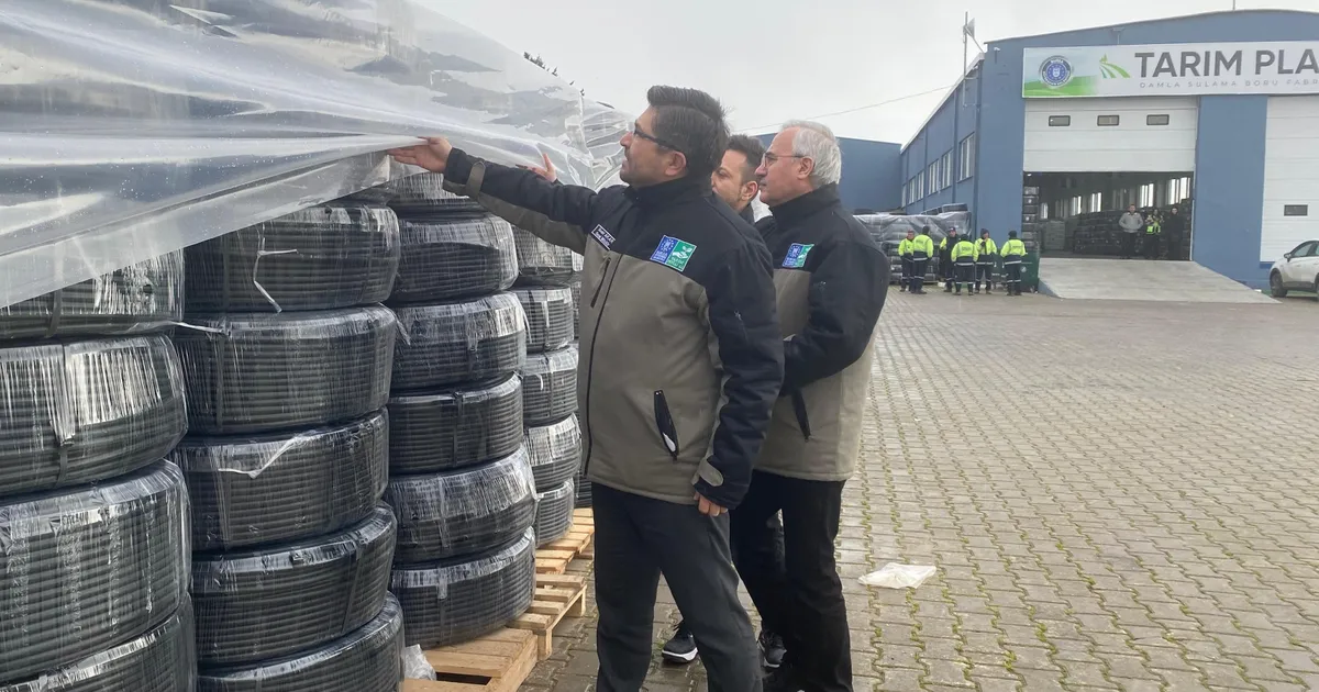 Bursa'da geri dönüşümle üretilen borular dağıtıma gün sayıyor... Tarım Plast, Bursalı çiftçiye nefes olacak güncel haberi