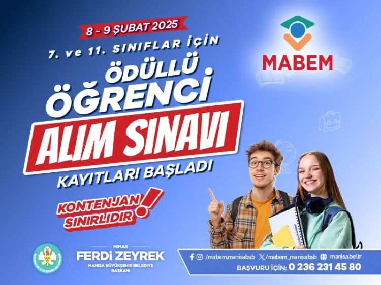 MABEM'den öğrencilere ödüllü sınav güncel haberi