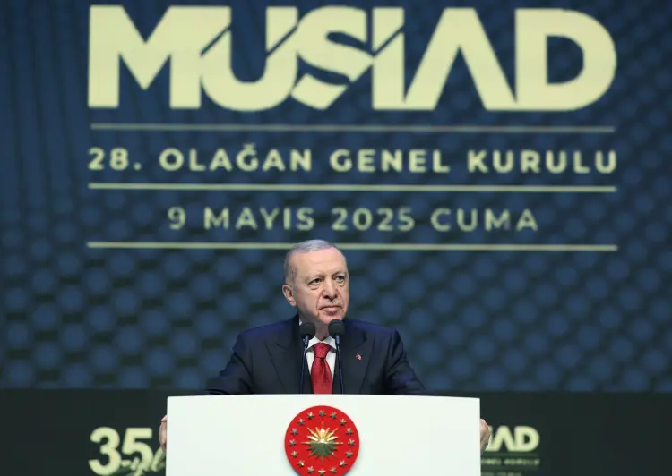 Cumhurbaşkanı Erdoğan’dan MÜSİAD’da ekonomi mesajı: Kim üretiyorsa onun yanındayız haberi