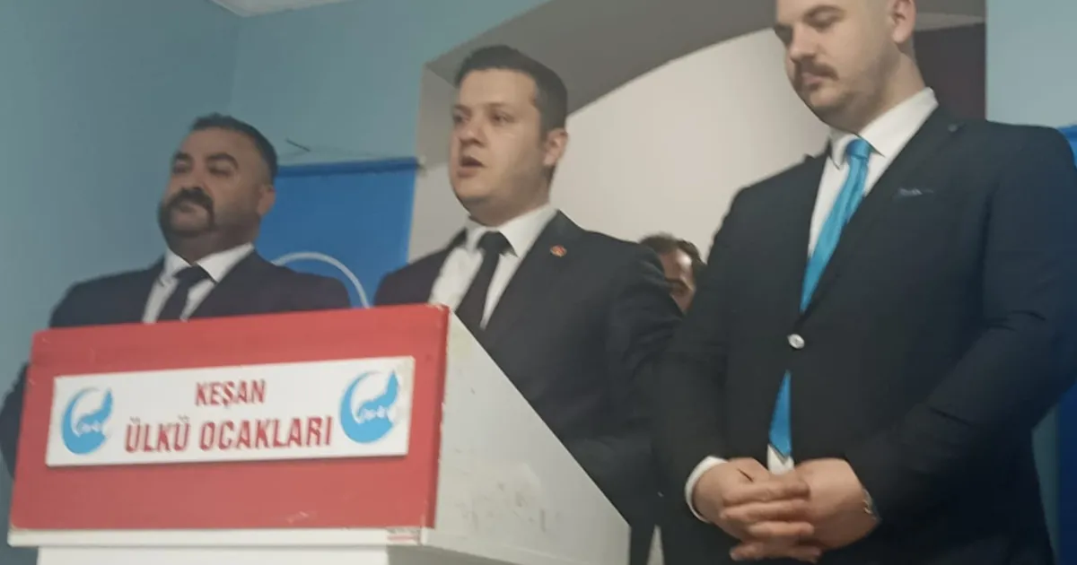 Edirne'de Keşan Ülkü Ocakları'nda görev değişimi haberi