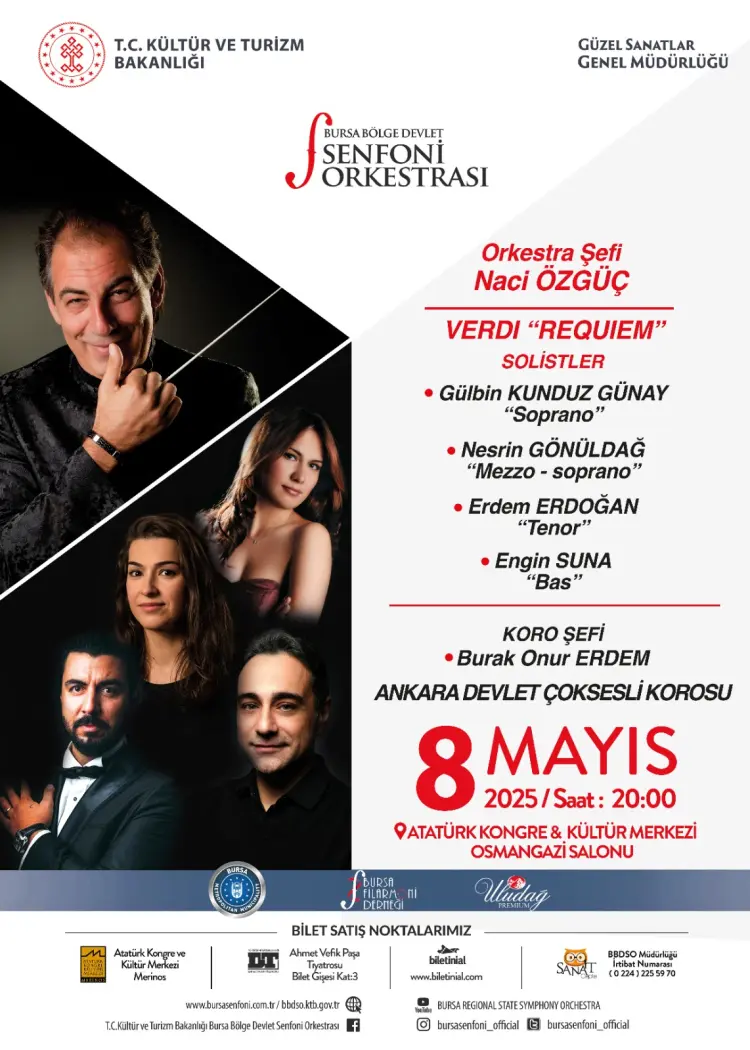Verdi’nin Anıtsal Requiem’i bu hafta BBDSO Sahnesi'nde haberi